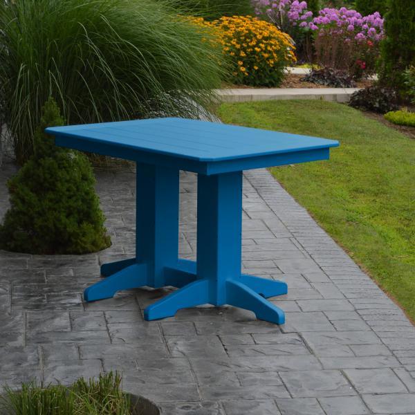 A &amp; L Furniture Recycled Plastic Rectangular Dining Table