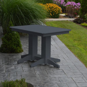 A & L Furniture Recycled Plastic Rectangular Dining Table