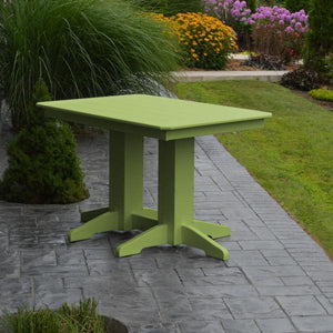 A & L Furniture Recycled Plastic Rectangular Dining Table