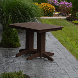 A & L Furniture Recycled Plastic Rectangular Dining Table