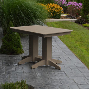 A & L Furniture Recycled Plastic Rectangular Dining Table