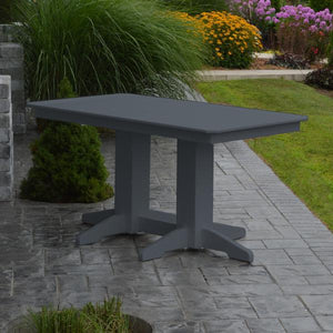 A & L Furniture Recycled Plastic Rectangular Dining Table