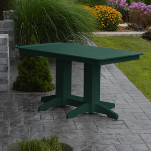 A & L Furniture Recycled Plastic Rectangular Dining Table