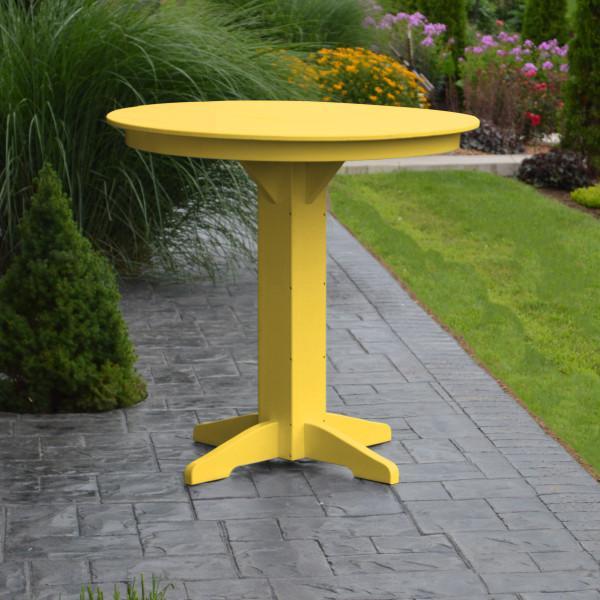 Recycled Plastic Round Bar Table