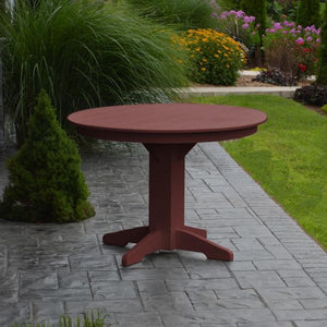 A & L Furniture Recycled Plastic Round Dining Table Table 33" / Aruba Blue