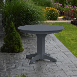 A & L Furniture Recycled Plastic Round Dining Table Table 33" / Aruba Blue