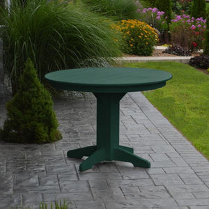 A & L Furniture Recycled Plastic Round Dining Table Table 33" / Aruba Blue