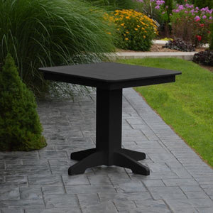 A & L Furniture Recycled Plastic Square Dining Table Table 33" / Aruba Blue