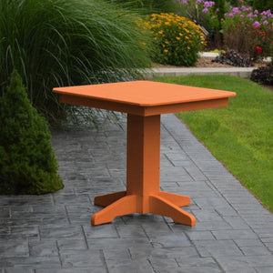 A & L Furniture Recycled Plastic Square Dining Table Table 33" / Aruba Blue