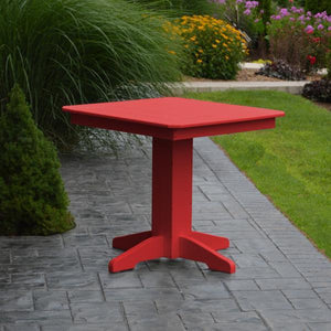 A & L Furniture Recycled Plastic Square Dining Table Table 33" / Aruba Blue