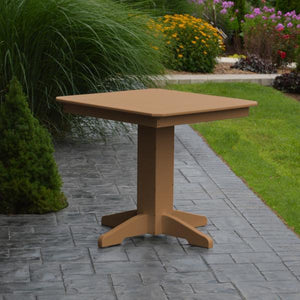 A & L Furniture Recycled Plastic Square Dining Table Table 33" / Aruba Blue