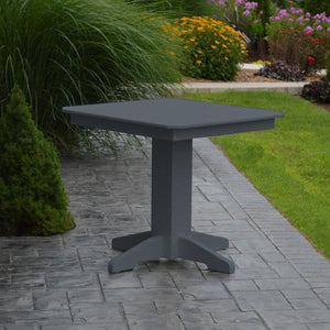 A & L Furniture Recycled Plastic Square Dining Table Table 33" / Aruba Blue