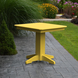 A & L Furniture Recycled Plastic Square Dining Table Table 33" / Aruba Blue