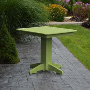 A & L Furniture Recycled Plastic Square Dining Table Table 33" / Aruba Blue