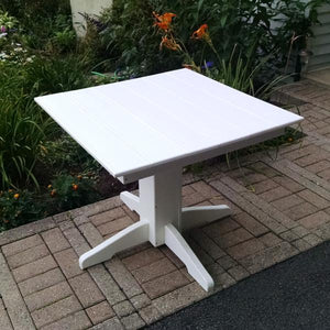 A & L Furniture Recycled Plastic Square Dining Table Table 33" / Aruba Blue