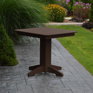 A & L Furniture Recycled Plastic Square Dining Table Table 33" / Aruba Blue