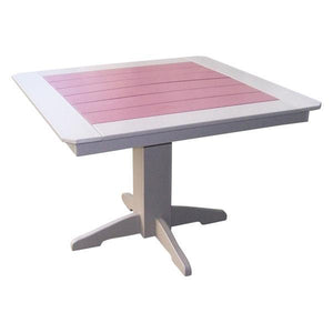 A & L Furniture Recycled Plastic Square Dining Table Table 33" / Aruba Blue