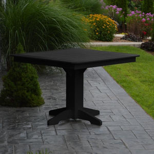 A & L Furniture Recycled Plastic Square Dining Table Table 33" / Aruba Blue