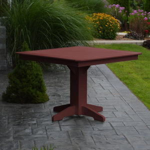 A & L Furniture Recycled Plastic Square Dining Table Table 33" / Aruba Blue