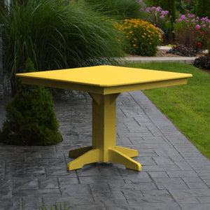 A & L Furniture Recycled Plastic Square Dining Table Table 33" / Aruba Blue