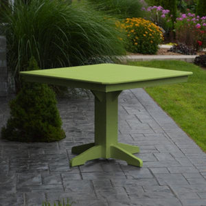 A & L Furniture Recycled Plastic Square Dining Table Table 33" / Aruba Blue