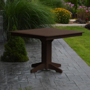 A & L Furniture Recycled Plastic Square Dining Table Table 33" / Aruba Blue