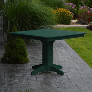 A & L Furniture Recycled Plastic Square Dining Table Table 33" / Aruba Blue