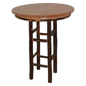 A & L Furniture Round Hickory Bar Table Table 33" / Natural