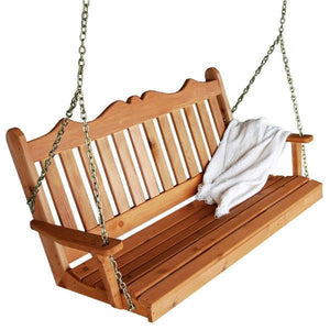 A & L Furniture Royal English Swing Porch Swings 4ft / No / Unfinished