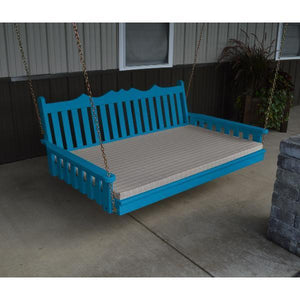 A & L Furniture Royal English Yellow Pine Swing Bed Swing Beds 4ft / Unfinished / No