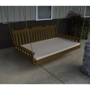A & L Furniture Royal English Yellow Pine Swing Bed Swing Beds 4ft / Unfinished / No