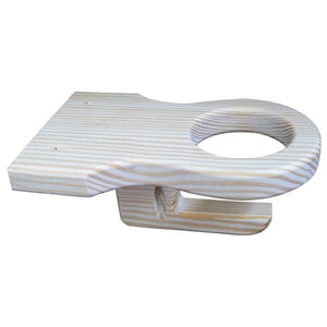 A & L Furniture Solid Knotfree Yellow Pine Cupholder Cup Holders Unfinished