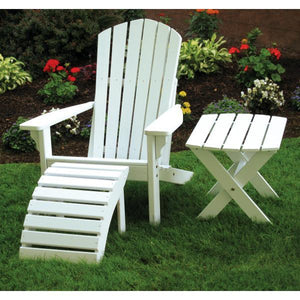 A & L Furniture Solid Knotfree Yellow Pine Folding Oval End Table Table Unfinished