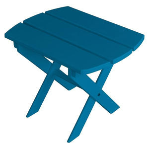 A & L Furniture Solid Knotfree Yellow Pine Folding Oval End Table Table Unfinished