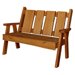 A & L Furniture Timberland Garden Bench Garden Benches 4ft / Cedar
