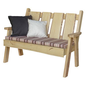 A & L Furniture Timberland Garden Bench Garden Benches 4ft / Unfinished