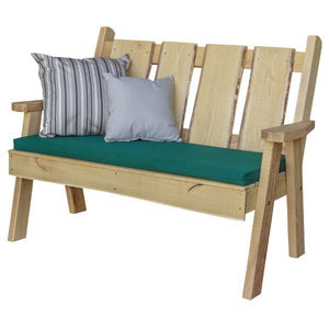 A & L Furniture Timberland Garden Bench Garden Benches 4ft / Unfinished