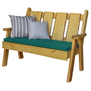 A & L Furniture Timberland Garden Bench Garden Benches 4ft / Unfinished