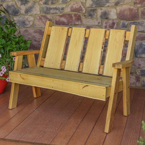 A & L Furniture Timberland Garden Bench Garden Benches 4ft / Unfinished