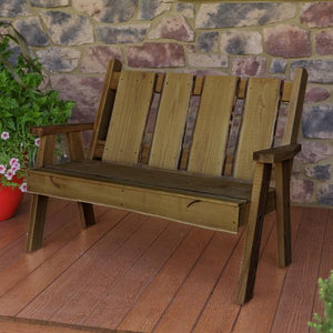 A & L Furniture Timberland Garden Bench Garden Benches 4ft / Unfinished