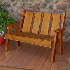 A & L Furniture Timberland Garden Bench Garden Benches 4ft / Unfinished