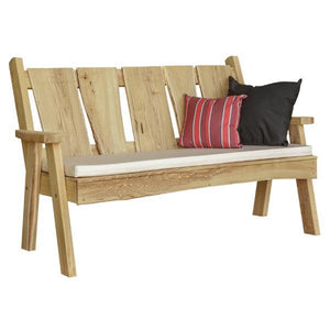 A & L Furniture Timberland Garden Bench Garden Benches 4ft / Unfinished
