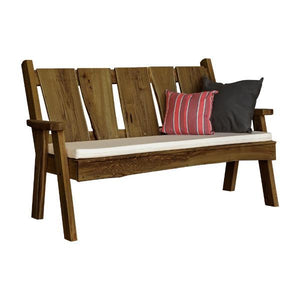A & L Furniture Timberland Garden Bench Garden Benches 4ft / Unfinished