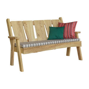 A & L Furniture Timberland Garden Bench Garden Benches 4ft / Unfinished