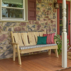 A & L Furniture Timberland Garden Bench Garden Benches 4ft / Unfinished