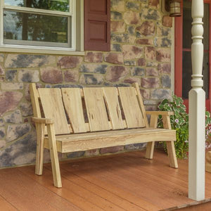 A & L Furniture Timberland Garden Bench Garden Benches 4ft / Unfinished