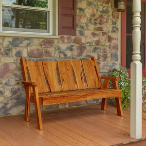 A & L Furniture Timberland Garden Bench Garden Benches 4ft / Unfinished