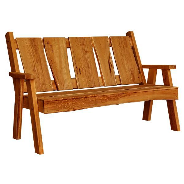 A &amp; L Furniture Timberland Garden Bench Garden Benches 5ft / Cedar