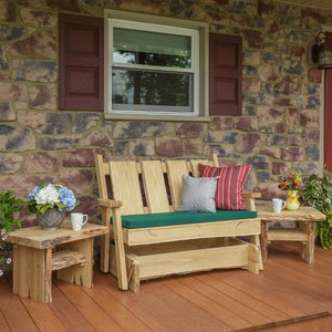 A & L Furniture Timberland Glider Bench Glider Chair 4ft / Unfinished