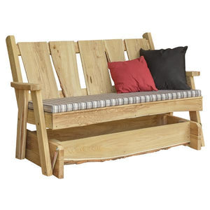 A & L Furniture Timberland Glider Bench Glider Chair 4ft / Unfinished
